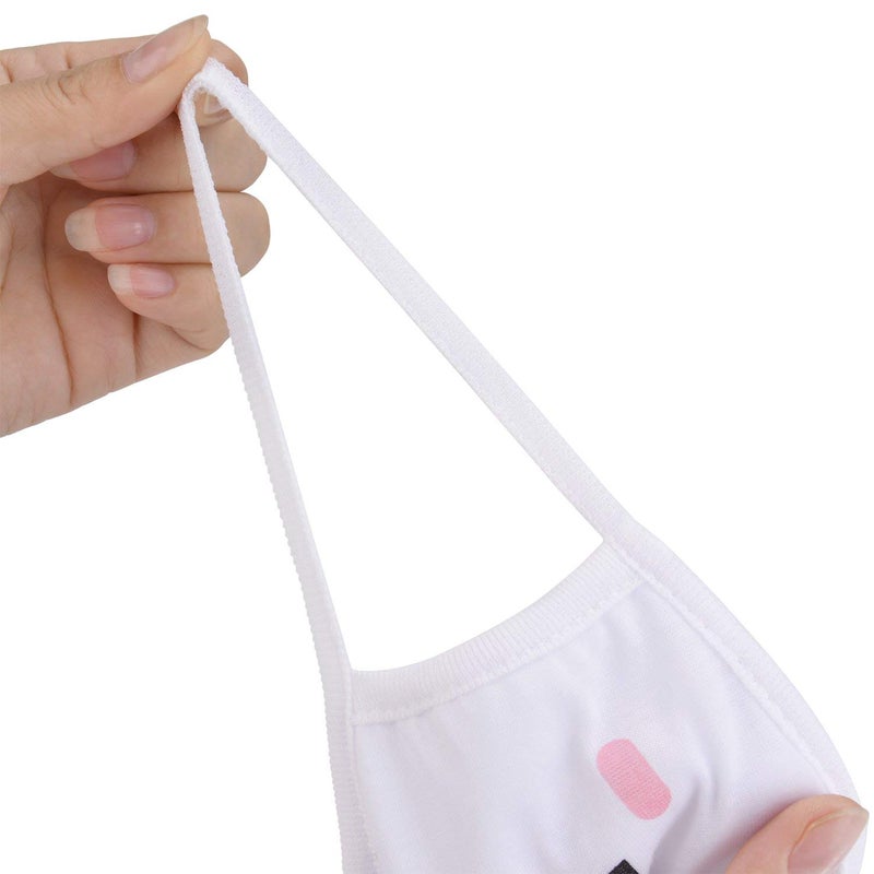 Aniwon Kawaii Mask- 5PCS Anime Face Mask Womens Cat Mask Reusable Cute Kaomoji Face Mask - Image 3